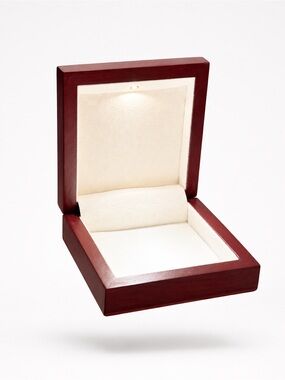 Elegant Wooden LED Jewelry Gift Box Display Case
